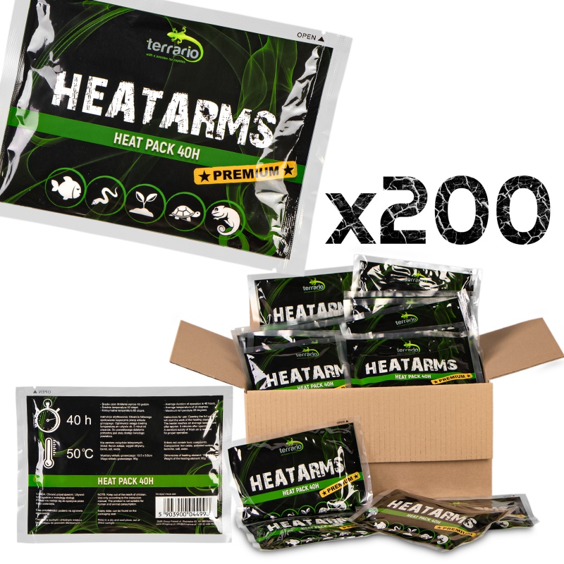 Terrario Heatarms Heat Pack 40H - heating pack for transporting animals - 200 pieces